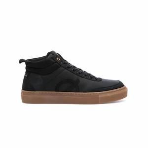 NEW LOCI men's high top sneaker in black